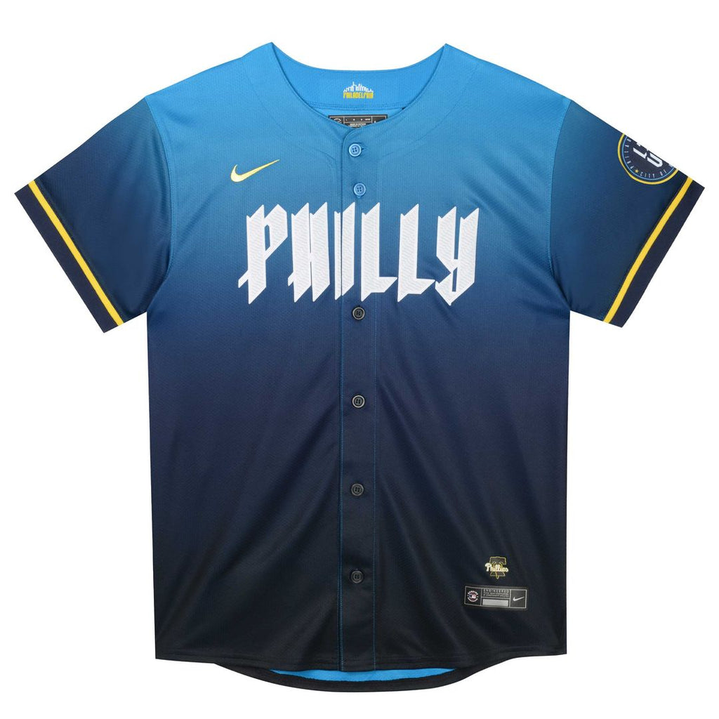 Zack Wheeler Philadelphia Phillies Nike Preschool 2024 City Connect Limited Player Jersey - Blue | MLB Fan Gear