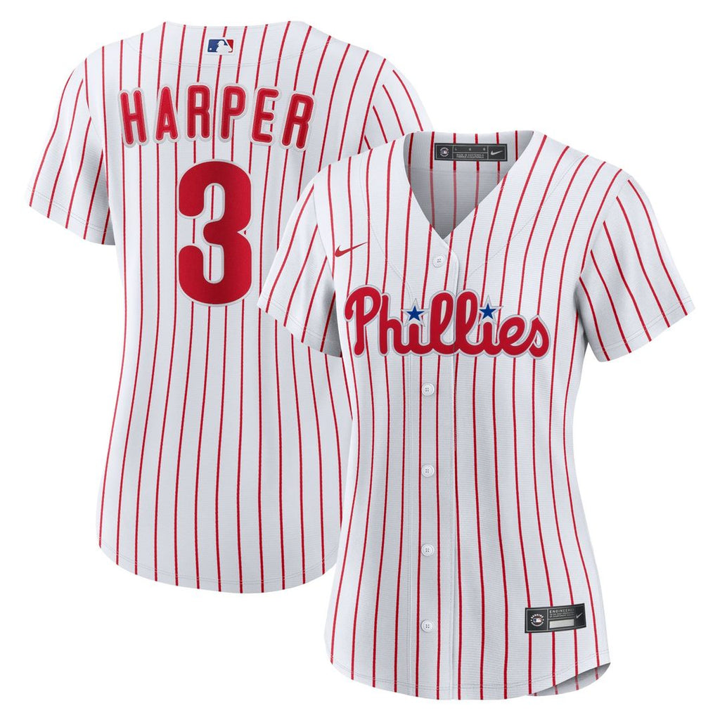 Bryce Harper Philadelphia Phillies Nike Women's Home Replica Player Jersey - White | MLB Fan Gear