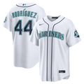 Julio Rodríguez Seattle Mariners Nike Home Stadium 50th Season Patch Jersey - White | MLB Fan Gear