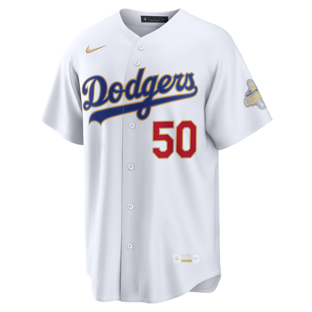 Mookie Betts Los Angeles Dodgers Nike 2026 Gold Collection Stadium Jersey - White | MLB Fan Gear