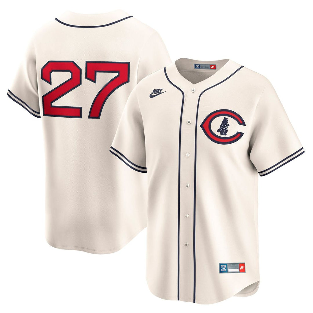 Seiya Suzuki Chicago Cubs Nike Throwback Cooperstown Collection Limited Jersey - Cream | MLB Fan Gear