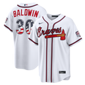 Drake Baldwin Atlanta Braves Nike USA 250 Fourth of July Home Stadium Jersey - White | MLB Fan Gear