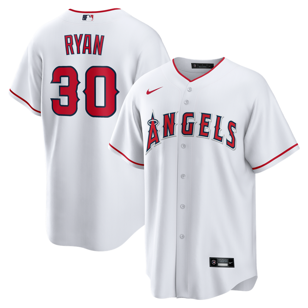 Nolan Ryan Los Angeles Angels Nike Home Retired Player Replica Jersey - White | MLB Fan Gear