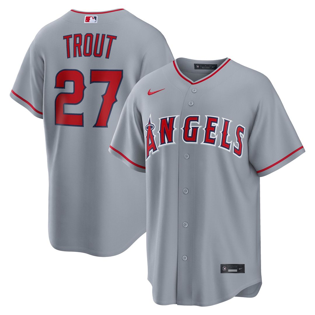Mike Trout Los Angeles Angels Nike Alternate Replica Jersey - White | MLB Fan Gear