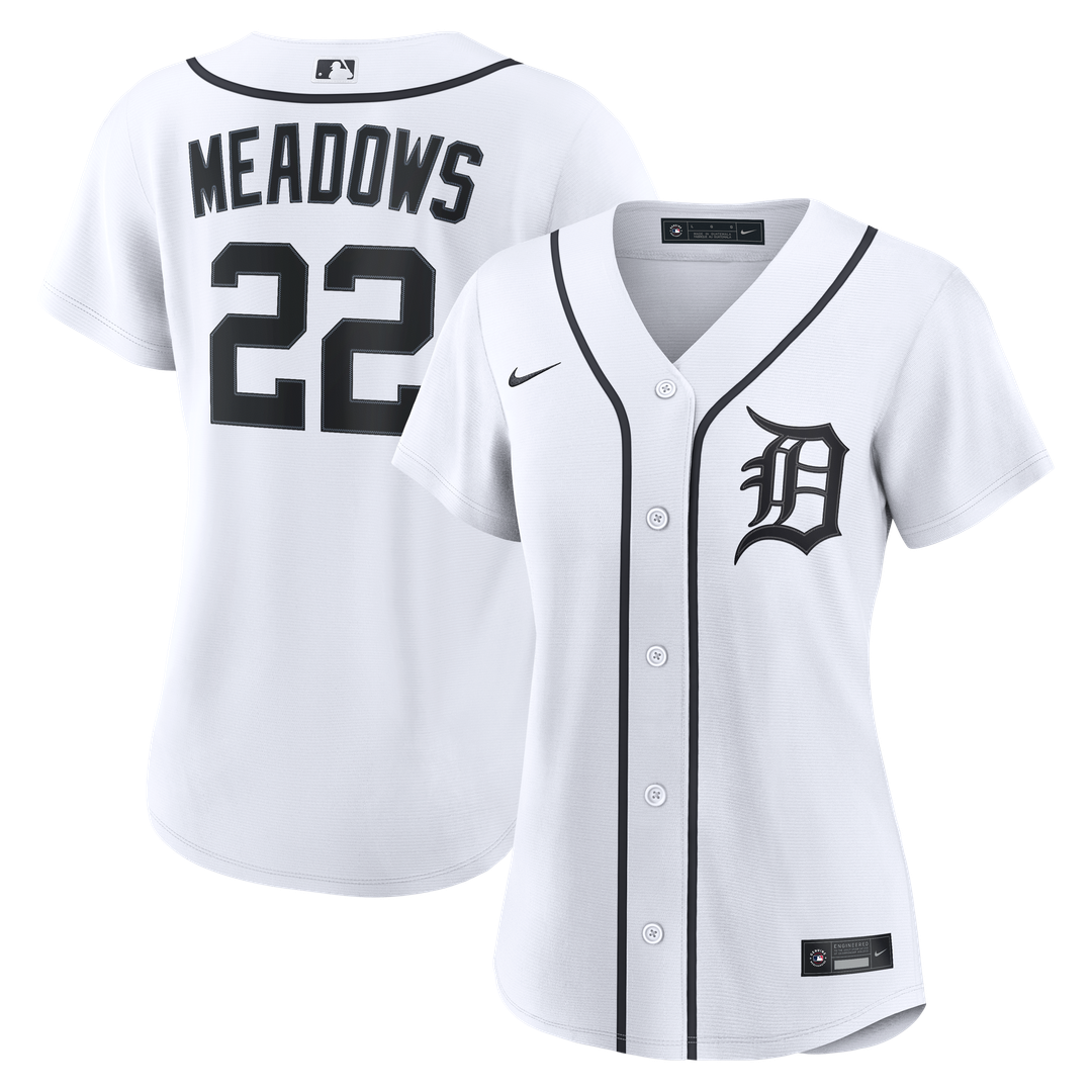 Parker Meadows Detroit Tigers Nike Women's Home Replica Jersey - White | MLB Fan Gear