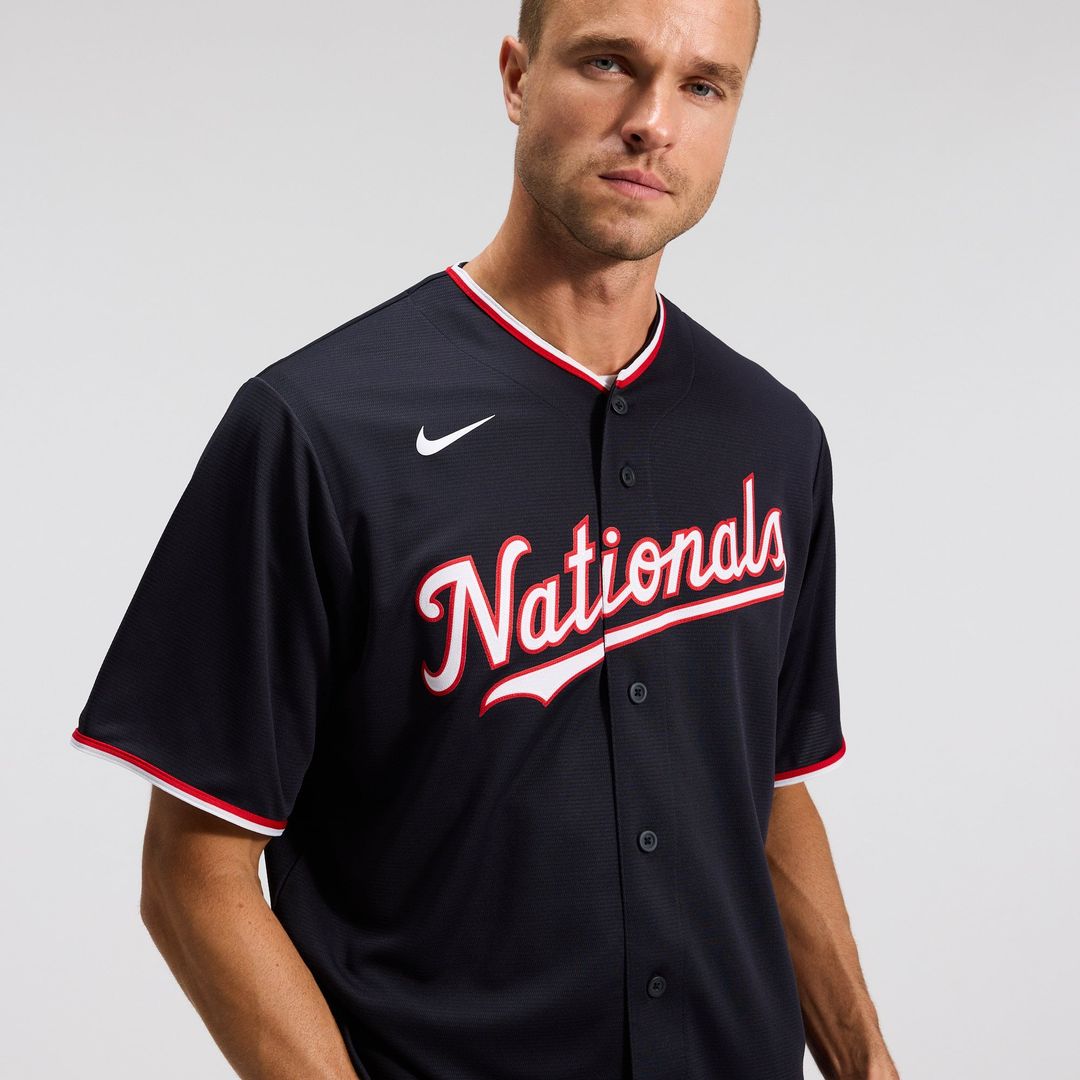 Dylan Crews Washington Nationals Nike Alternate Replica Jersey - Navy | MLB Fan Gear