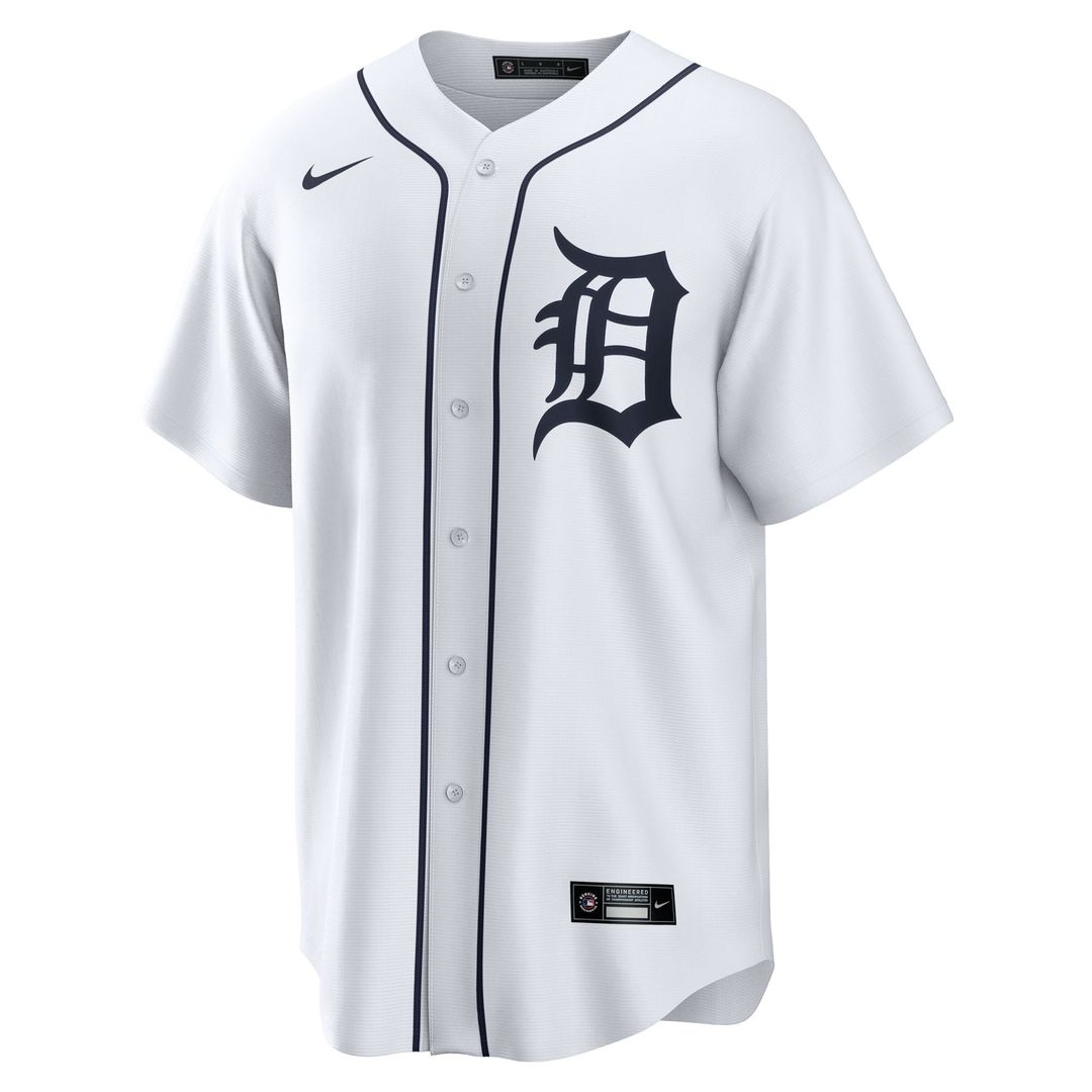 Dillon Dingler Detroit Tigers Nike Home Replica Jersey - White | MLB Fan Gear