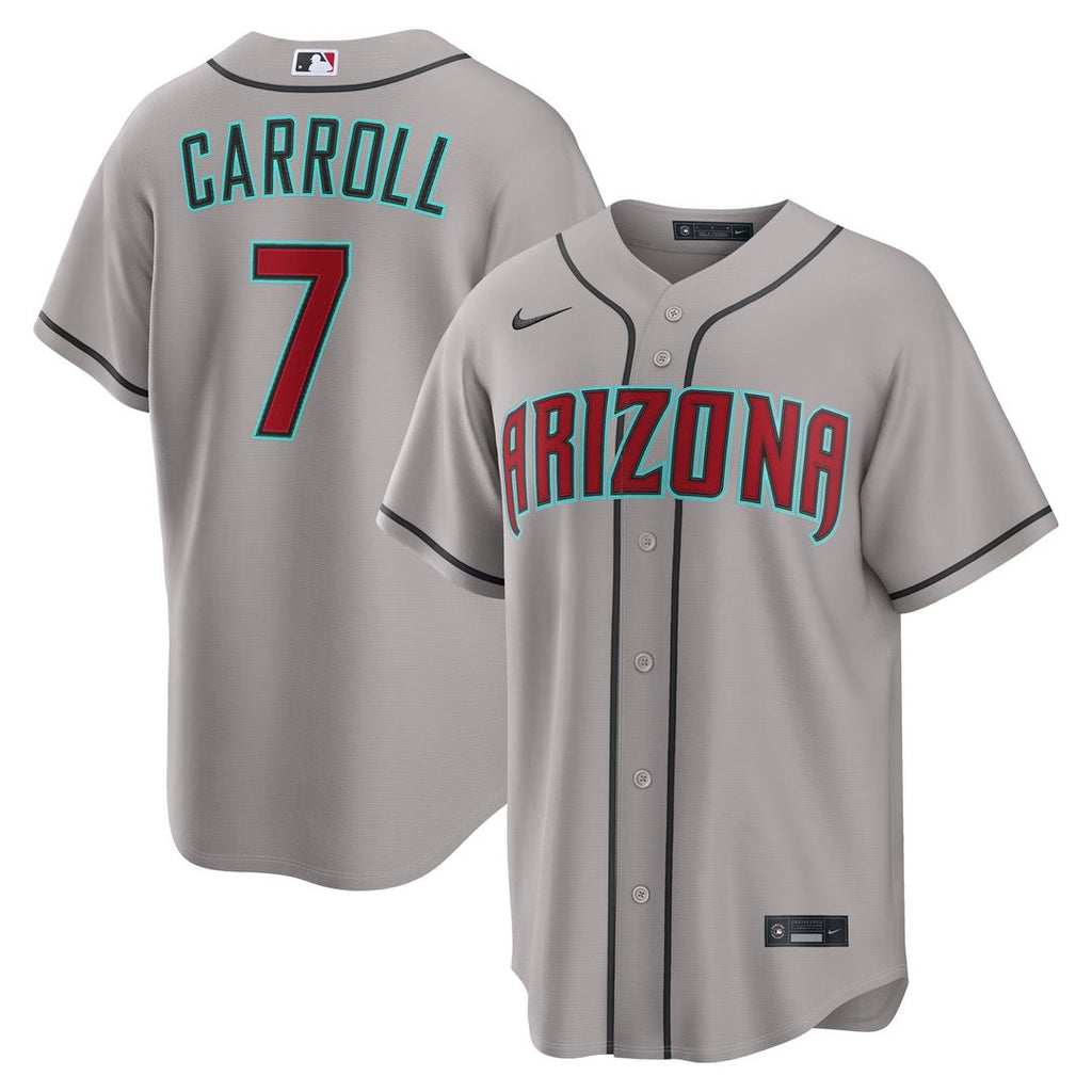 Corbin Carroll Arizona Diamondbacks Nike Road Replica Jersey - Gray | MLB Fan Gear