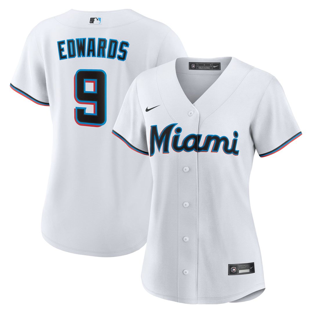 Xavier Edwards Miami Marlins Nike Women's Home Replica Jersey - White | MLB Fan Gear