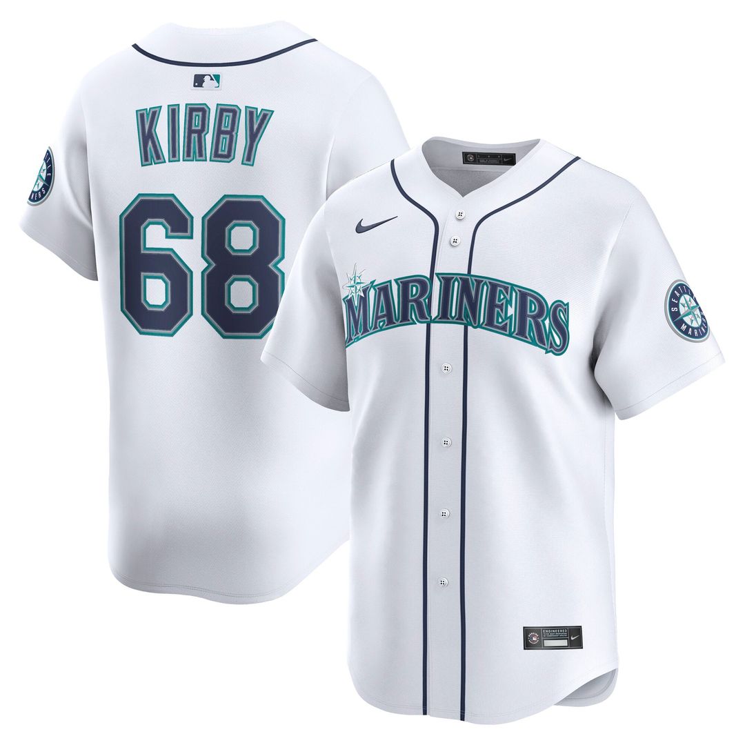 George Kirby Seattle Mariners Nike Home Limited Player Jersey - White | MLB Fan Gear