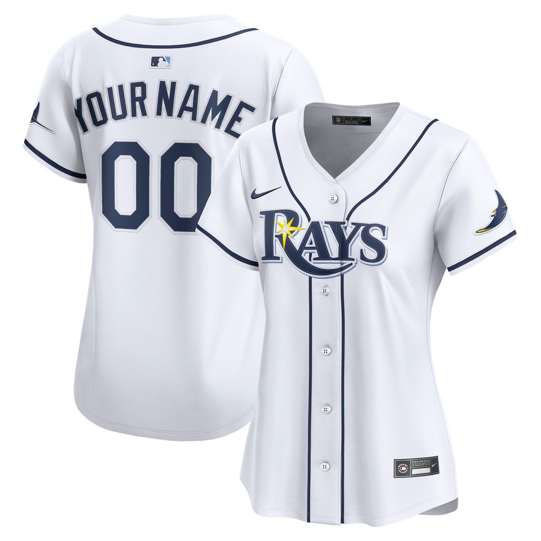 Tampa Bay Rays Nike Women's Home Limited Custom Jersey - White | MLB Fan Gear