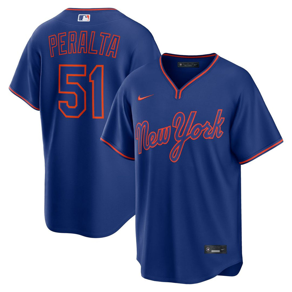 Freddy Peralta New York Mets Nike Alternate Replica Jersey - Royal | MLB Fan Gear