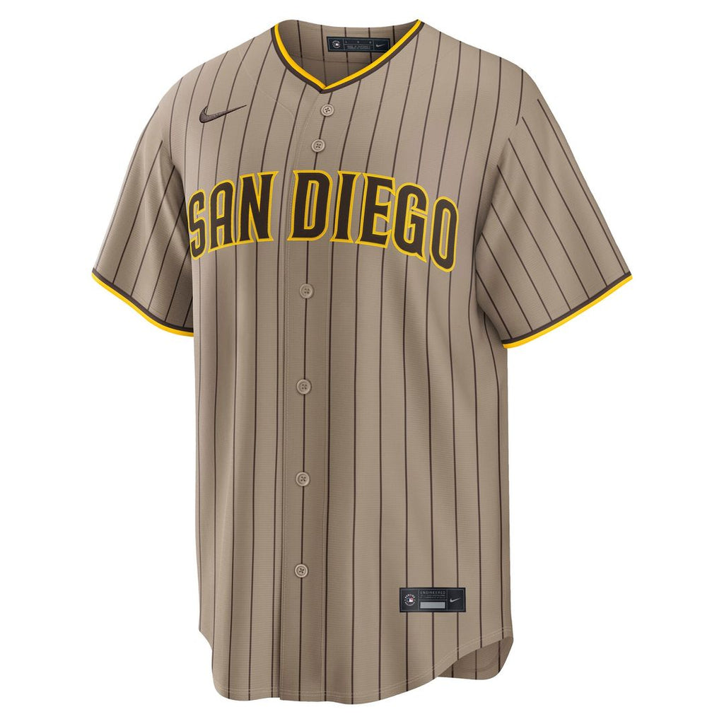 San Diego Padres Nike Alternate Replica Jersey - Sand | MLB Fan Gear