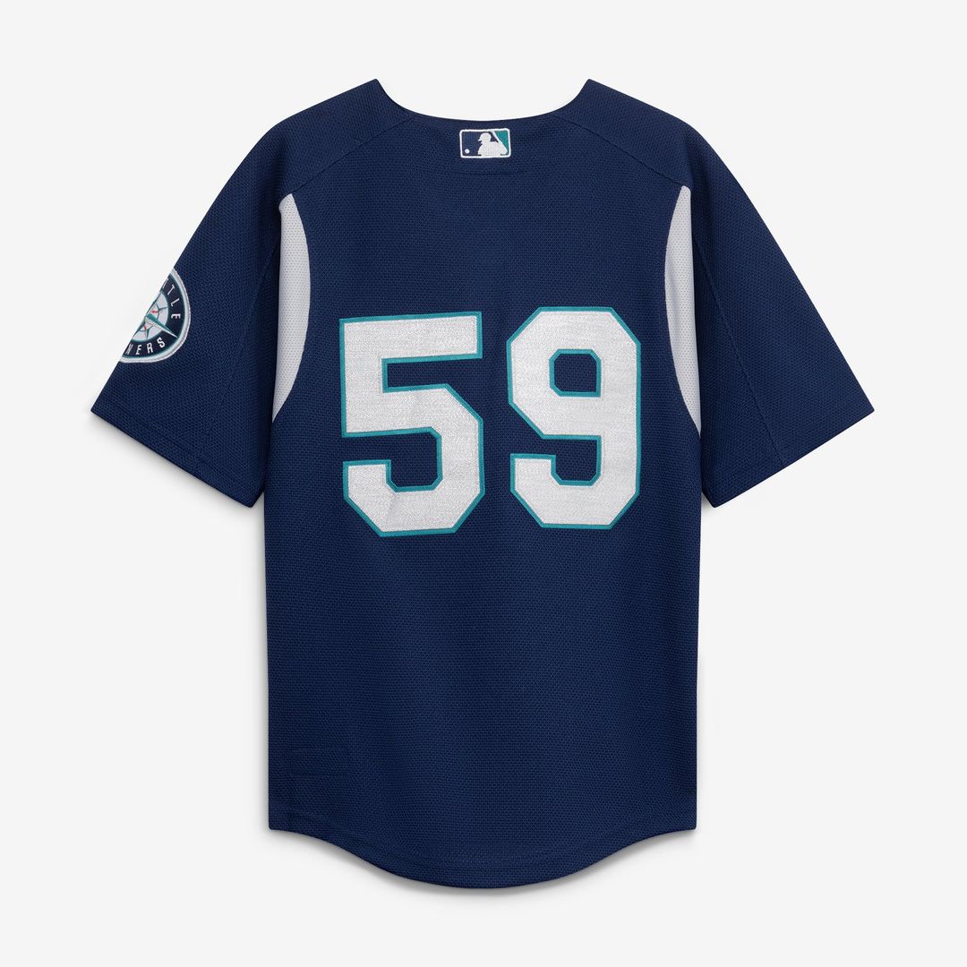 Felix Hernandez Seattle Mariners Mitchell & Ness Preschool Cooperstown Collection Batting Practice Jersey - Navy | MLB Fan Gear
