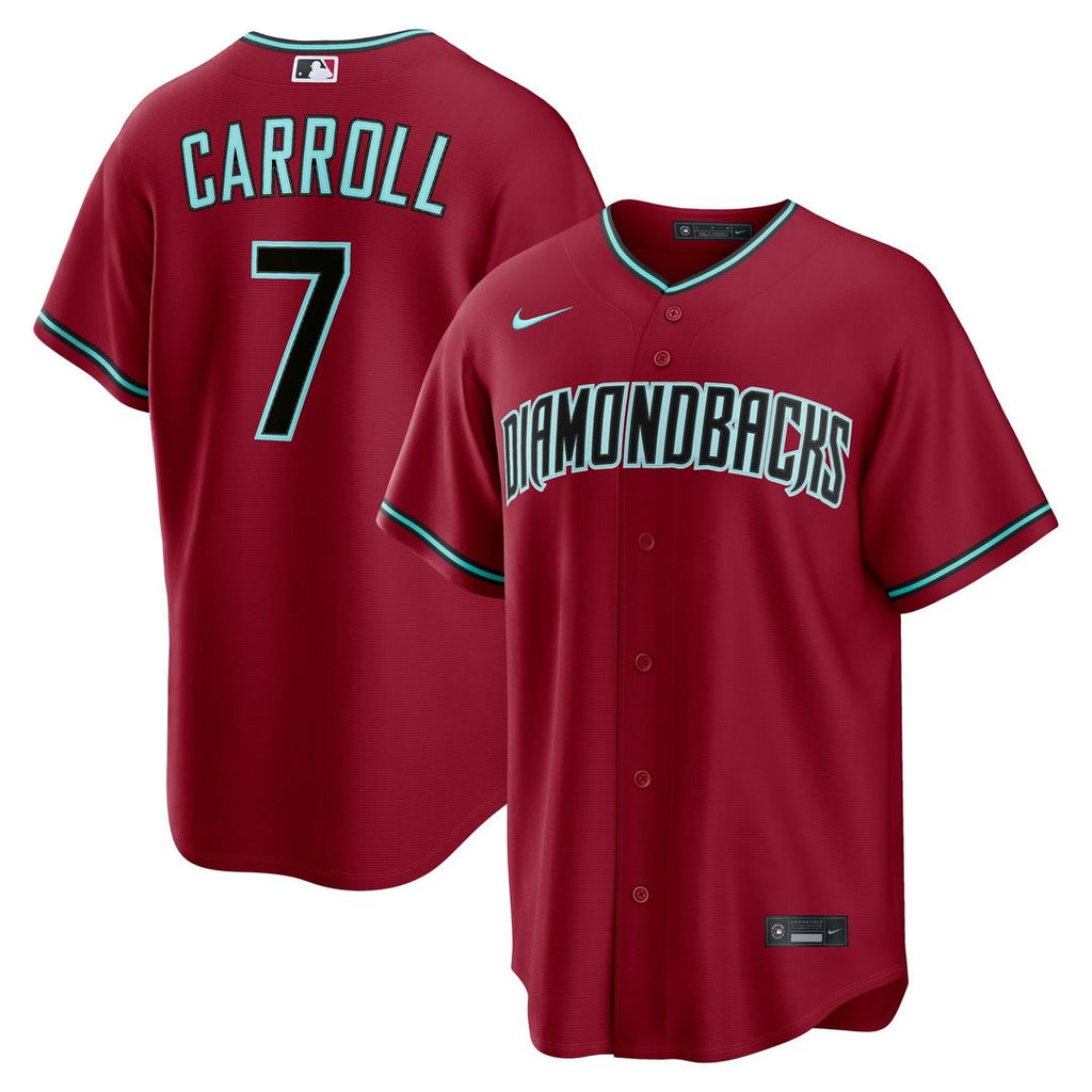 Corbin Carroll Arizona Diamondbacks Nike Alternate 2 Replica Jersey - Crimson | MLB Fan Gear