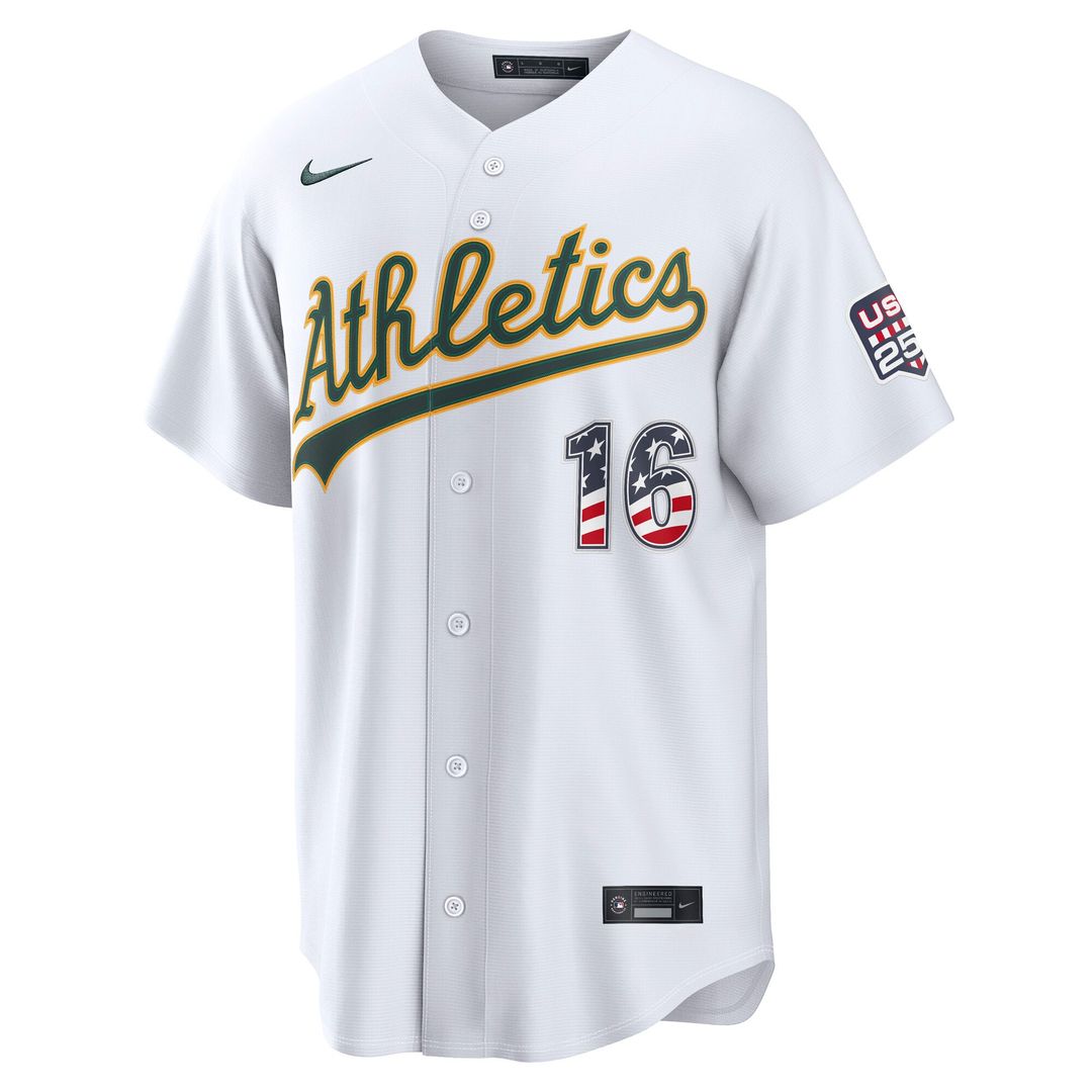 Nick Kurtz Athletics Nike USA 250 Fourth of July Home Stadium Jersey - White | MLB Fan Gear