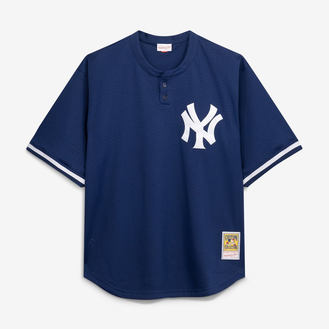 Don Mattingly New York Yankees Mitchell & Ness Cooperstown Collection Big & Tall Mesh Batting Practice Jersey - Navy | MLB Fan Gear