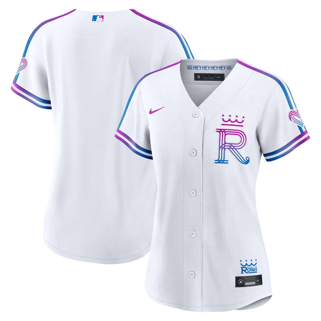 Kansas City Royals Nike Women's 2026 City Connect Stadium Jersey - White | MLB Fan Gear