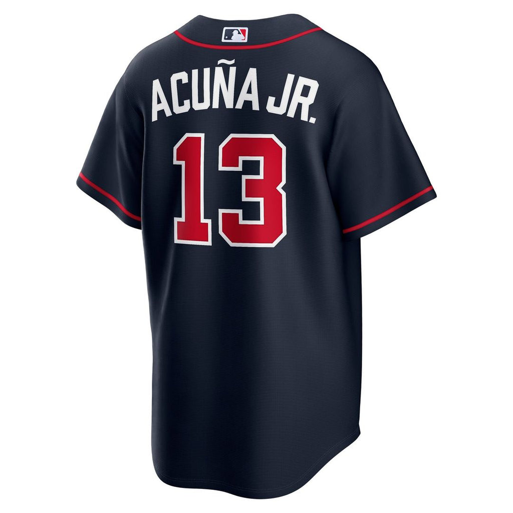 Ronald Acuña Jr. Atlanta Braves Nike Alternate Replica Jersey - Navy | MLB Fan Gear