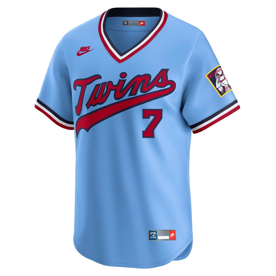 Joe Mauer Minnesota Twins Nike Throwback Cooperstown Collection Limited Jersey - Light Blue | MLB Fan Gear