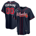 Atlanta Braves Nike Alternate Replica Custom Jersey - Navy | MLB Fan Gear