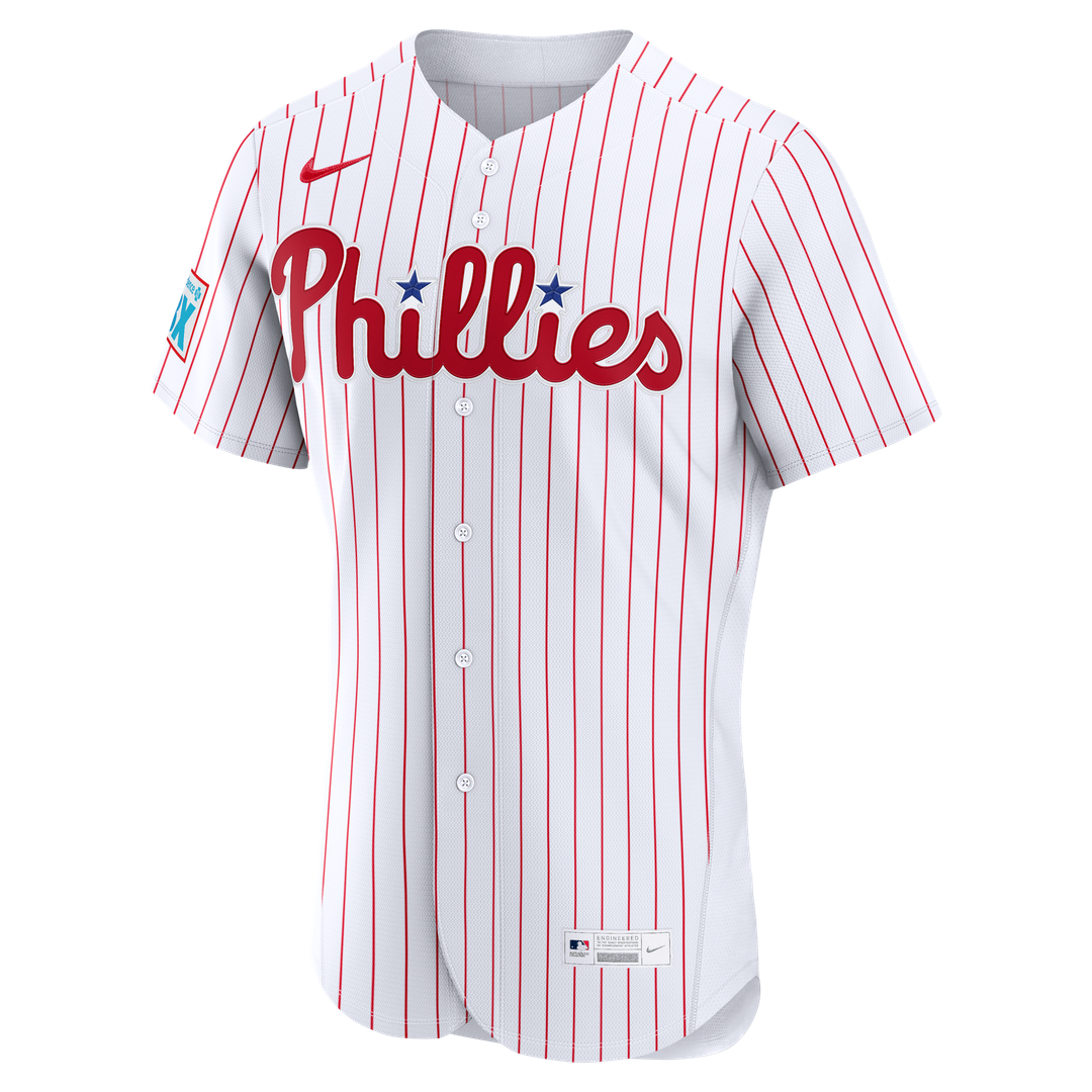 Bryce Harper Philadelphia Phillies Nike Home Authentic Sponsor Patch Jersey - White | MLB Fan Gear