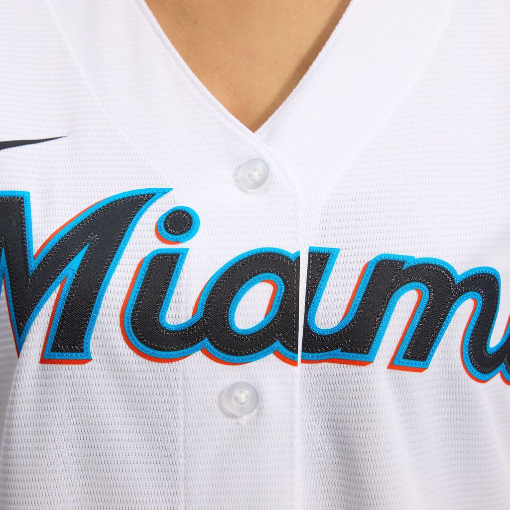 Miami Marlins Nike Women's Replica Team Jersey - White | MLB Fan Gear