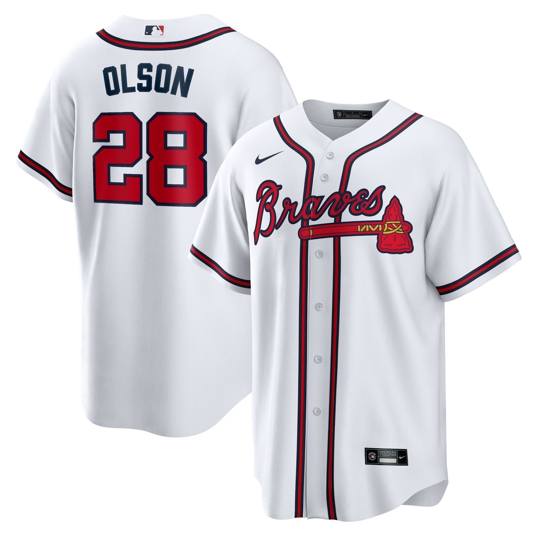 Matt Olson Atlanta Braves Nike Home Replica Player Jersey - White | MLB Fan Gear