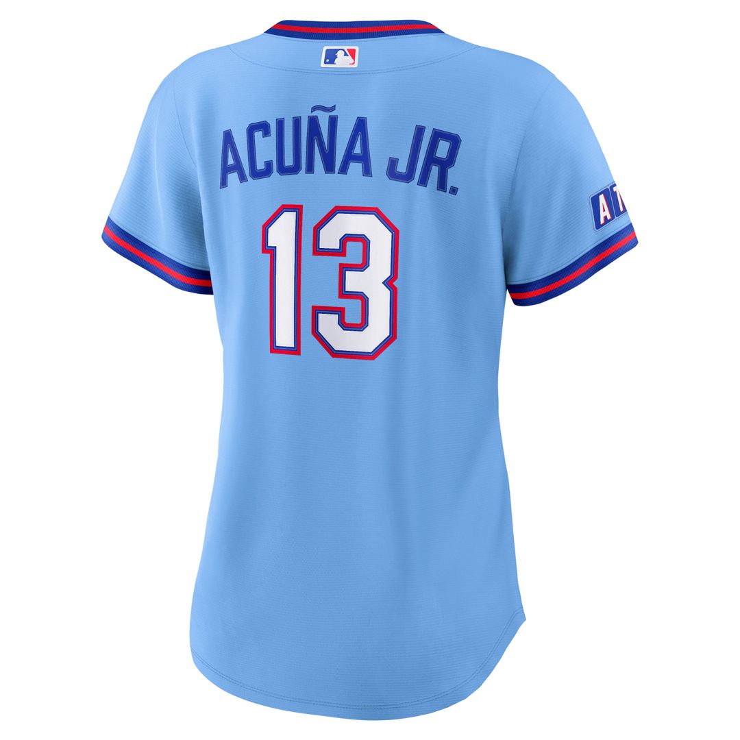 Ronald Acuña Jr. Atlanta Braves Nike Women's 2026 City Connect Stadium Jersey - Powder Blue | MLB Fan Gear