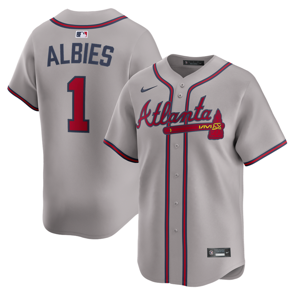 Ozzie Albies Atlanta Braves Nike Road Limited Player Jersey - Gray | MLB Fan Gear