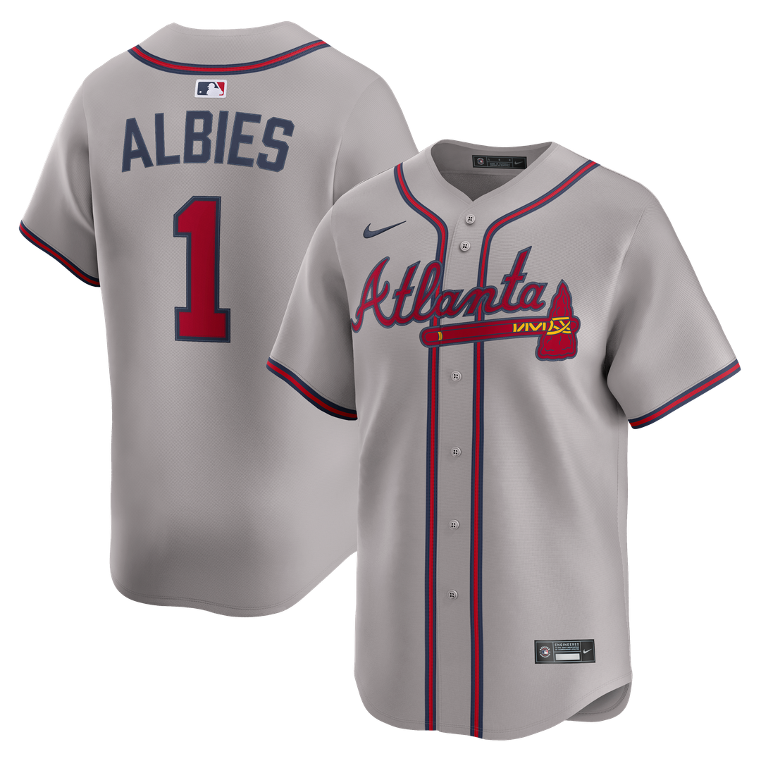 Ozzie Albies Atlanta Braves Nike Road Limited Player Jersey - Gray | MLB Fan Gear