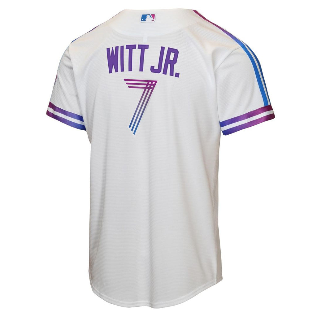 Bobby Witt Jr. Kansas City Royals Nike Youth 2026 City Connect Stadium Jersey - White | MLB Fan Gear