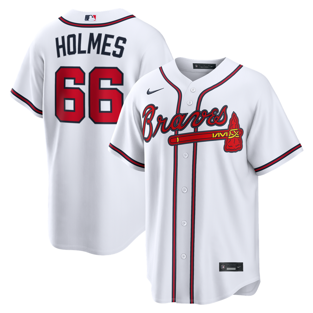Grant Holmes Atlanta Braves Nike Home Replica Jersey - White | MLB Fan Gear