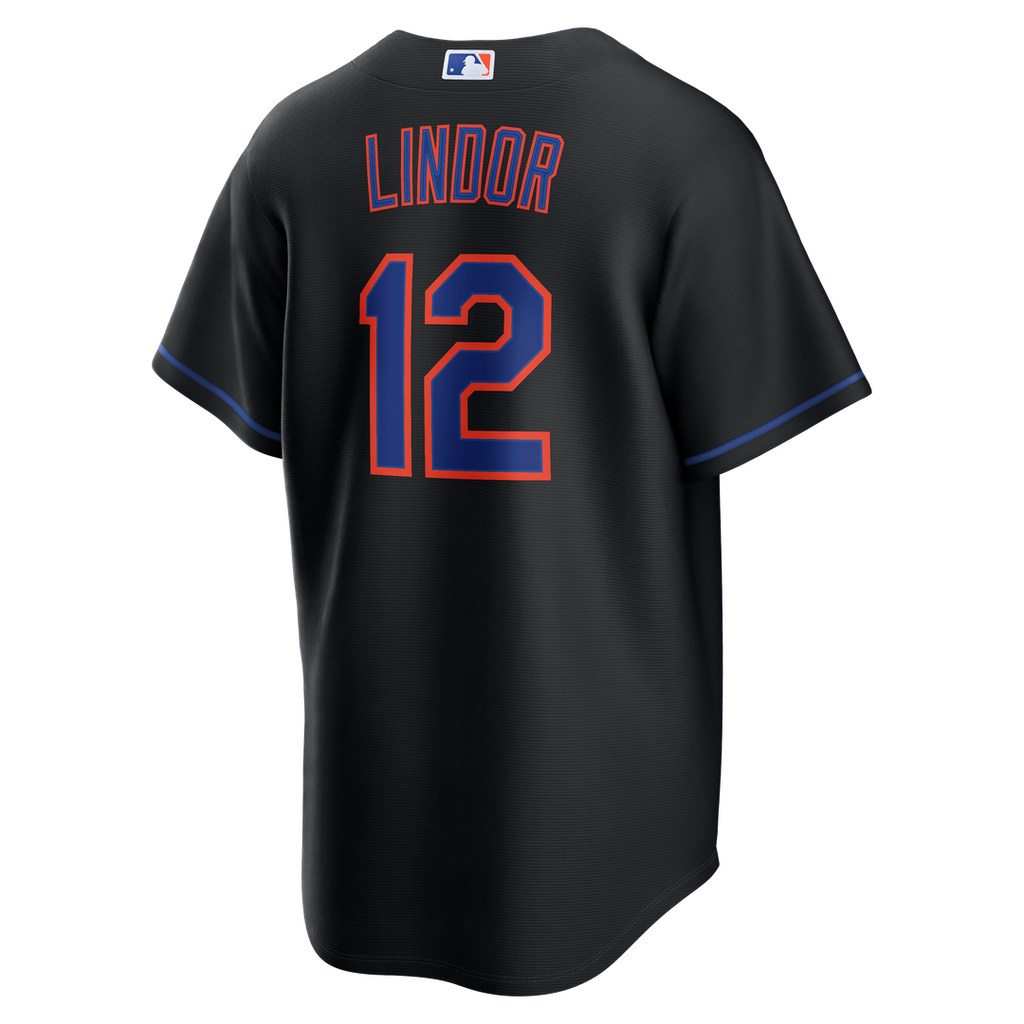 Francisco Lindor New York Mets Nike Alternate Replica Jersey - Black | MLB Fan Gear