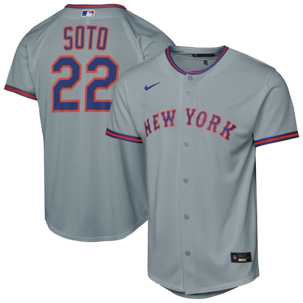 Juan Soto New York Mets Nike Youth Road Replica Jersey - Gray | MLB Fan Gear