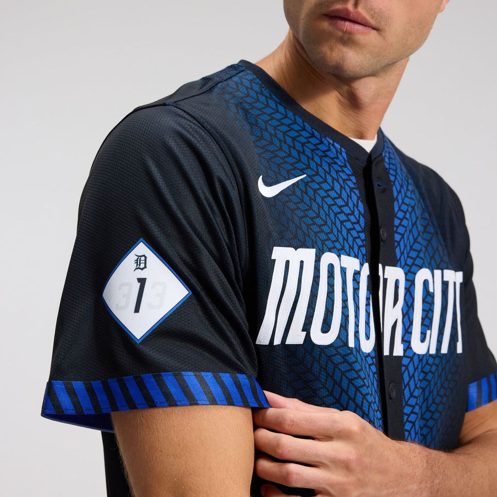 Detroit Tigers Nike City Connect Limited Jersey - Blue | MLB Fan Gear
