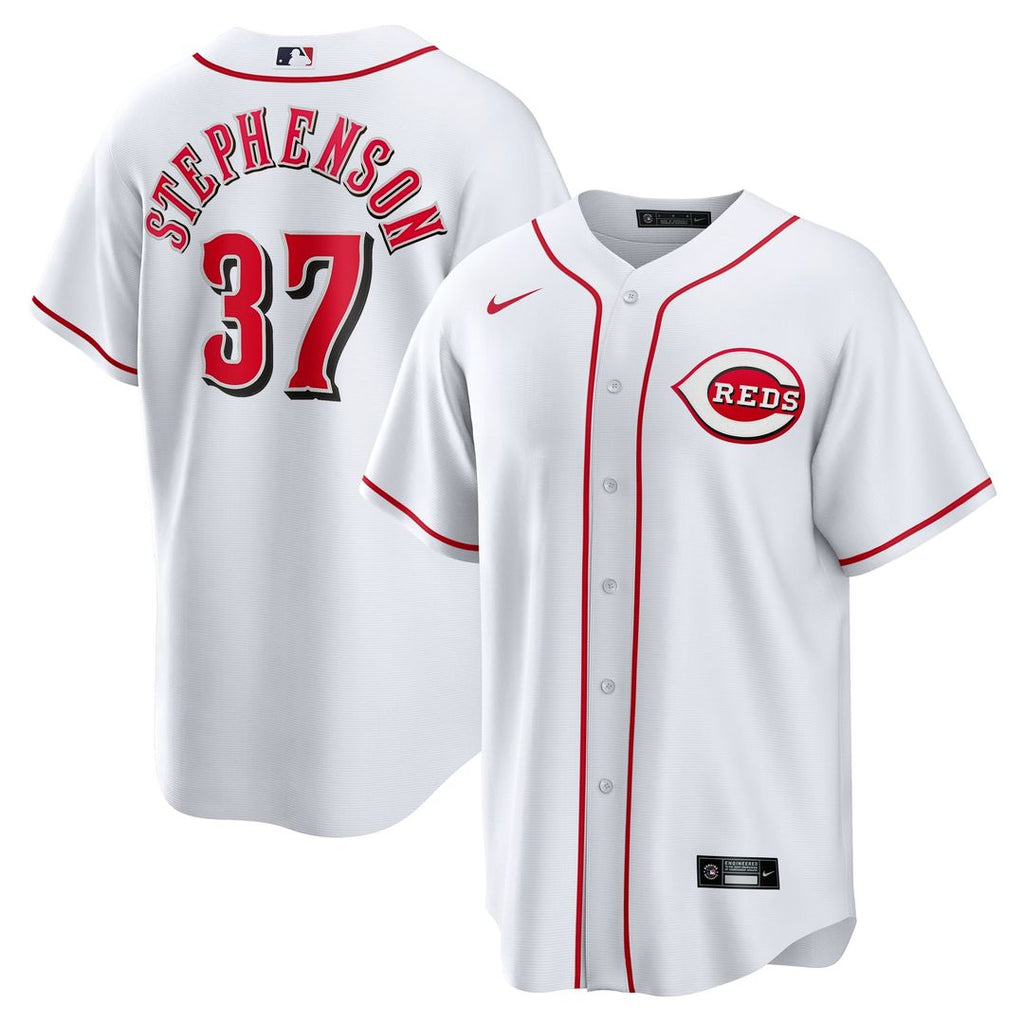 Tyler Stephenson Cincinnati Reds Nike Home Replica Jersey - White | MLB Fan Gear