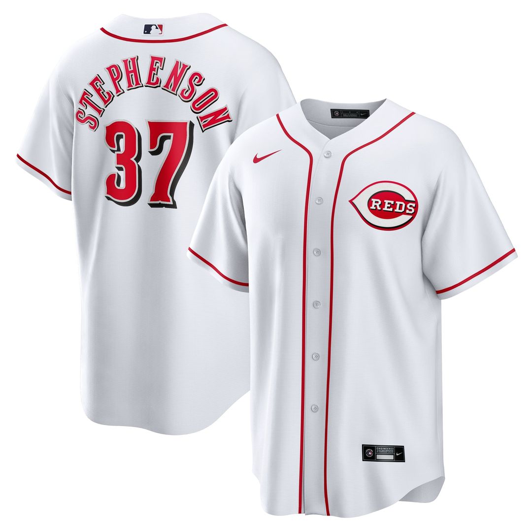 Tyler Stephenson Cincinnati Reds Nike Home Replica Jersey - White | MLB Fan Gear