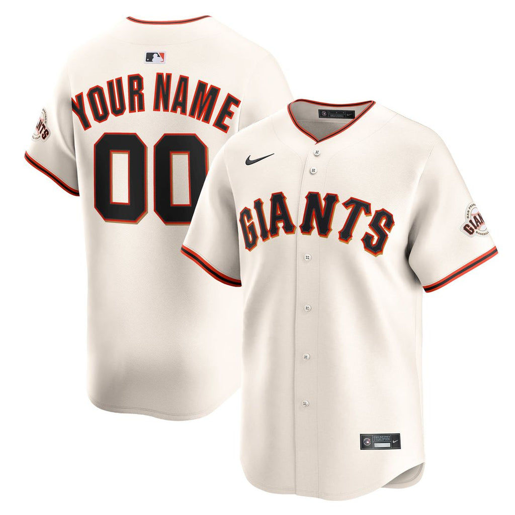 San Francisco Giants Nike Home Limited Custom Jersey - Cream | MLB Fan Gear