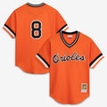 Cal Ripken Jr. Baltimore Orioles Mitchell & Ness Authentic Batting Practice Jersey - Orange | MLB Fan Gear