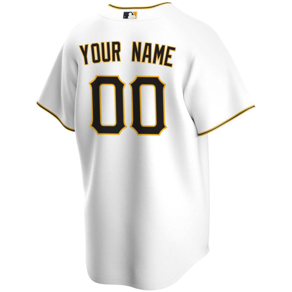 Pittsburgh Pirates Nike Home Replica Custom Jersey - White | MLB Fan Gear