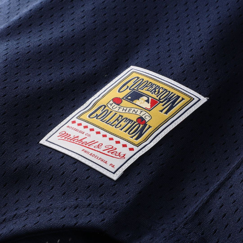 Rickey Henderson New York Yankees Mitchell & Ness Cooperstown Collection Mesh Batting Practice Button-Up Jersey - Navy | MLB Fan Gear