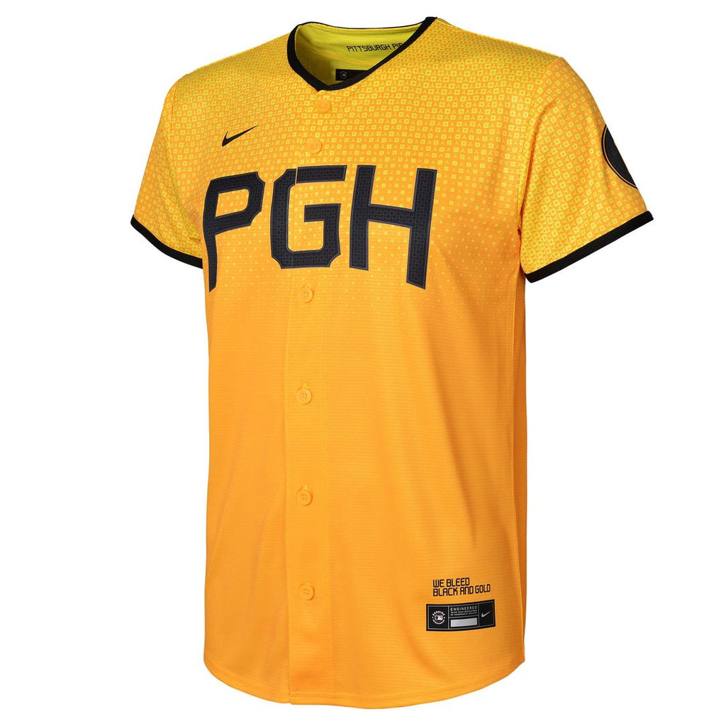 Pittsburgh Pirates Nike Toddler City Connect Replica Jersey - Gold | MLB Fan Gear