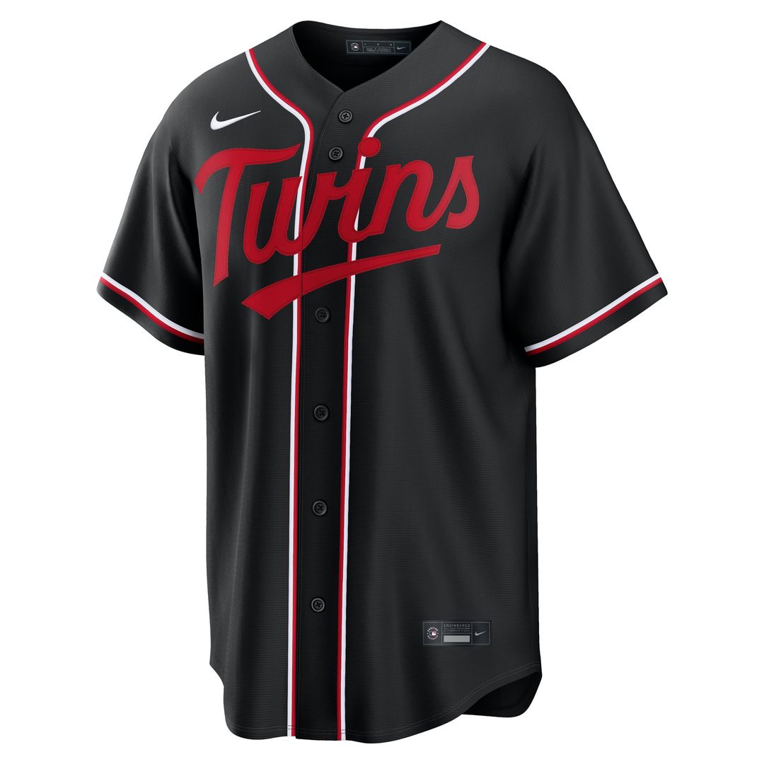Minnesota Twins Nike Fashion Replica Black Out Jersey | MLB Fan Gear