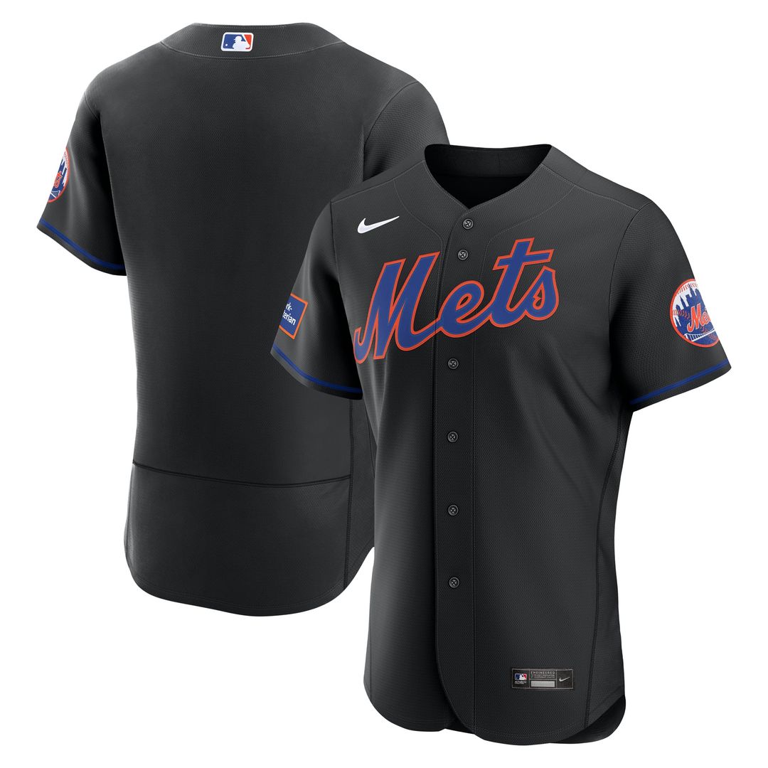 New York Mets Nike Home Sponsor Patch Authentic Jersey - White | MLB Fan Gear