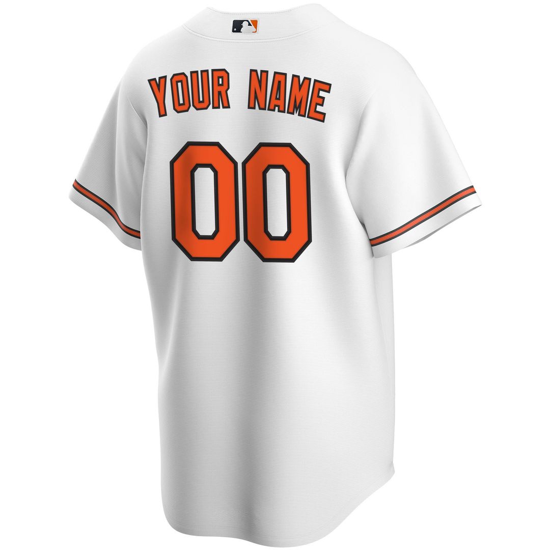 Baltimore Orioles Nike Home Replica Custom Jersey - White | MLB Fan Gear