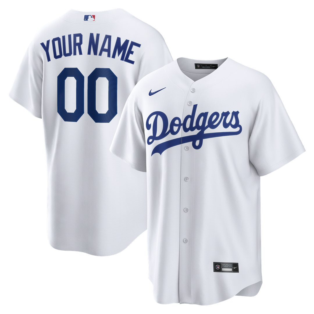 Los Angeles Dodgers Nike Home Replica Custom Jersey - White | MLB Fan Gear