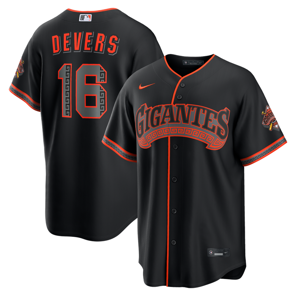 Rafael Devers San Francisco Giants Nike Alternate Stadium Jersey - Black | MLB Fan Gear