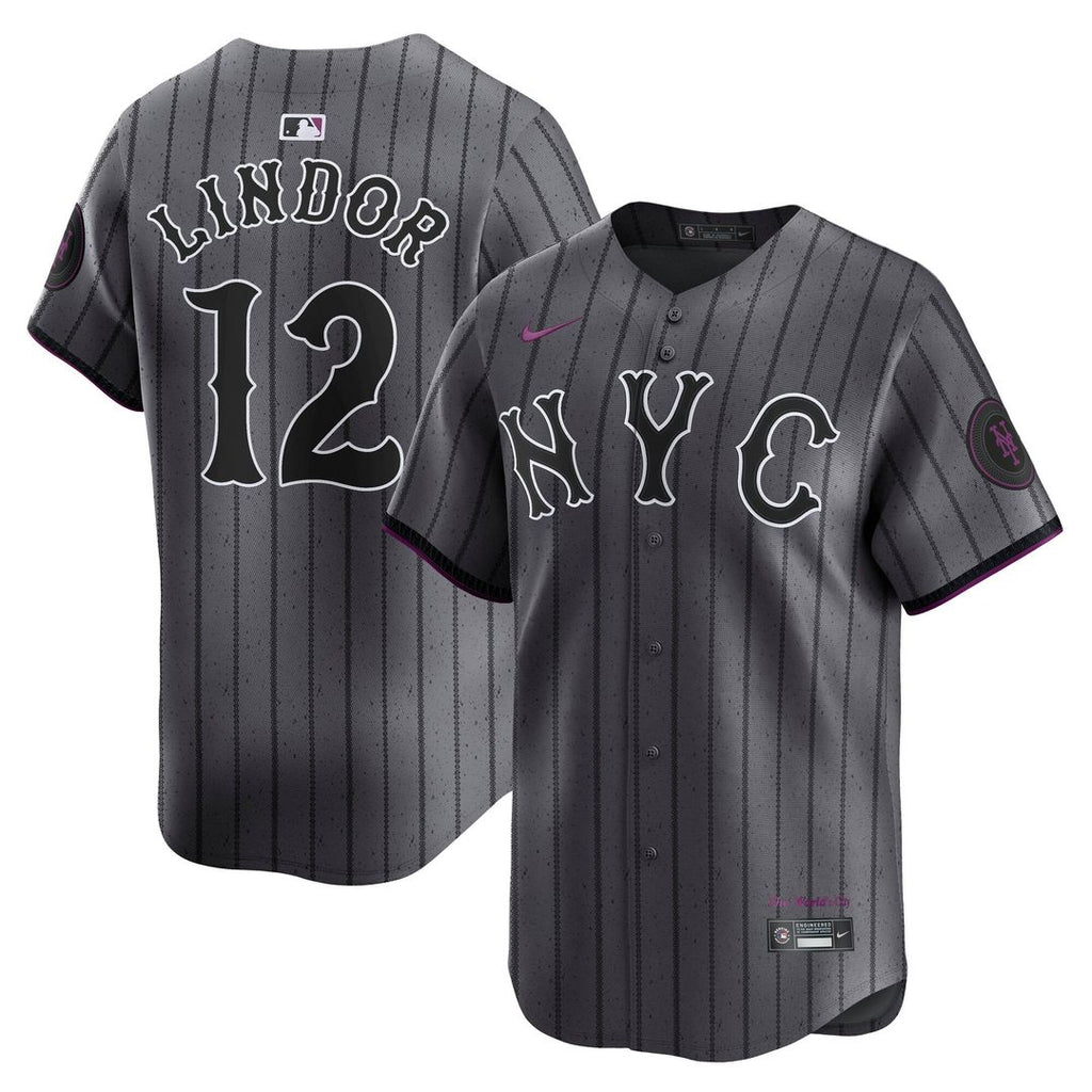 Francisco Lindor New York Mets Nike City Connect Limited Jersey - Gray | MLB Fan Gear