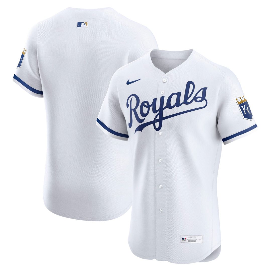 Kansas City Royals Nike Home Elite Jersey - White | MLB Fan Gear